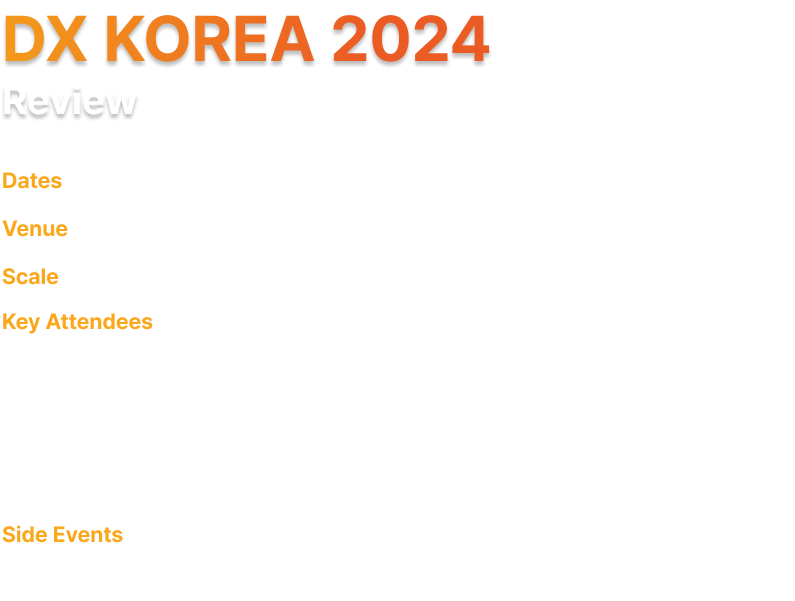 DX KOREA 2024 REVIEW
